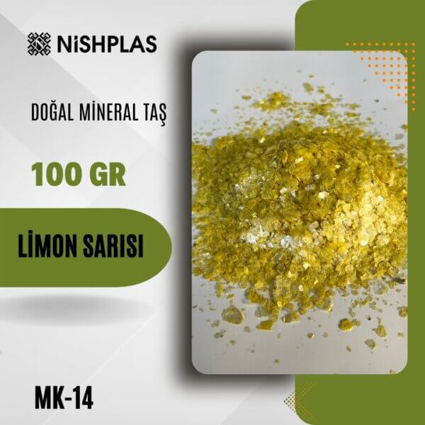 Nishplas Doğal Mineral Taş - Limon Sarısı - MK-14