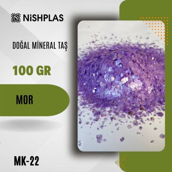 Nishplas Doğal Mineral Taş - Mor - MK-22