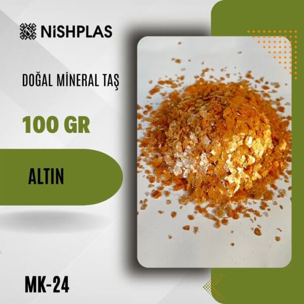 Nishplas Doğal Mineral Taş - Altın - MK-24